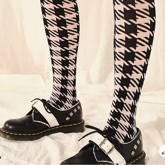 Free People Checkmate Print Tights - Picture 11 of 12